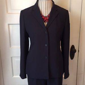 Talbots classic navy suit